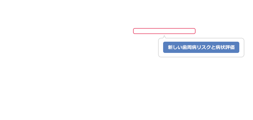 新しい歯周病リスクと病状評価